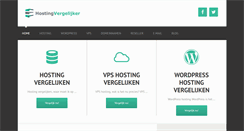 Desktop Screenshot of hostingvergelijker.nl